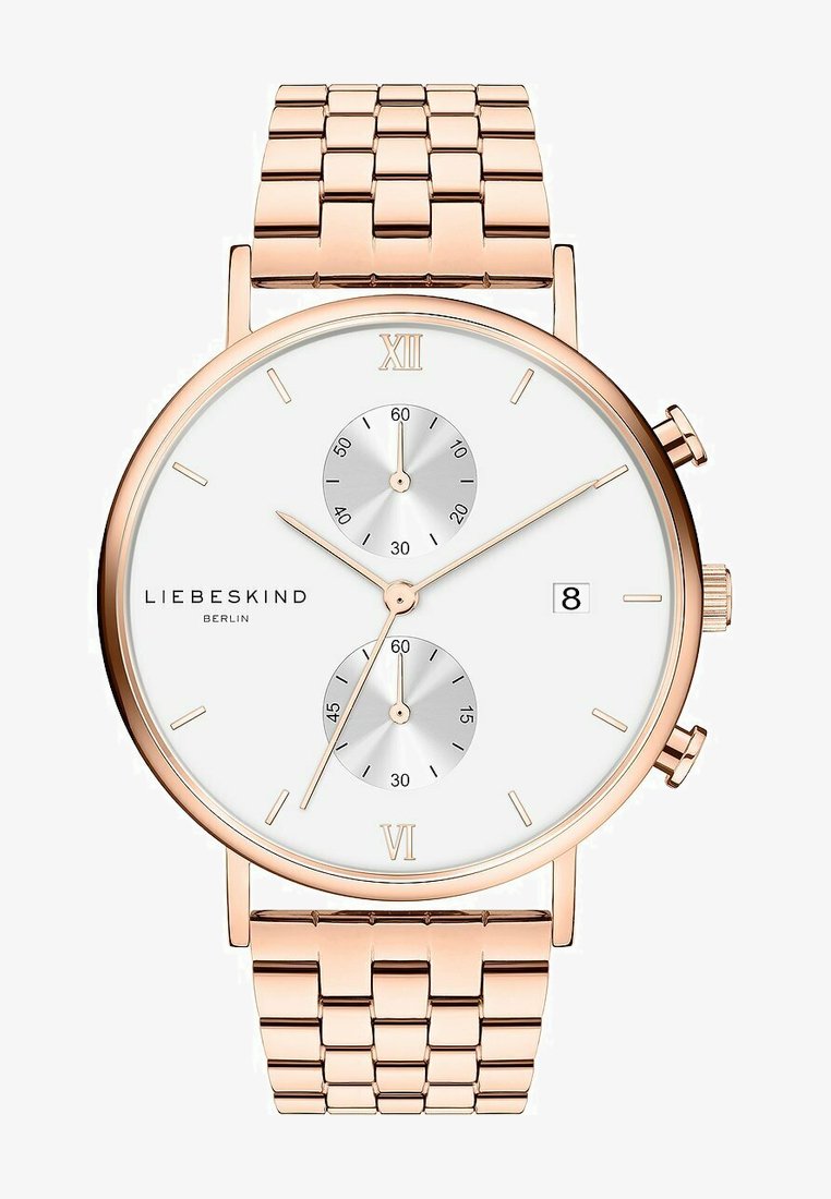 Liebeskind Berlin Analoog kwartshorloge, Roségoud/zwart, lanyards, Rose goud/zwart, Lanyards Liebeskind Berlin Analoog kwartshorloge, Roségoud/zwart, lanyards, Rose goud/zwart, Lanyards