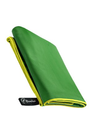 Strandtuch - grün   gelber rand