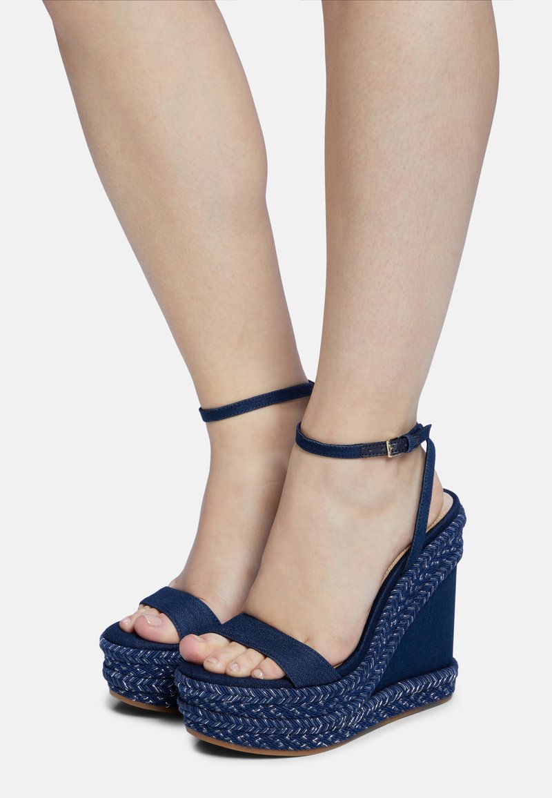 ALDO TWO-PIECE MARYSOL - Sandály na vysokém podpatku - medium blue