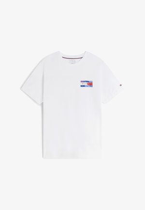Tommy Hilfiger, BRAND LOVE BACK FLAG GRAPHIC TEE - T-shirts print - white