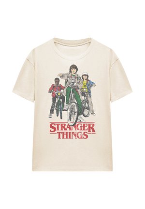 STRANGER THINGS HAWKINS BIKE RIDERS - T-Shirt print - off white