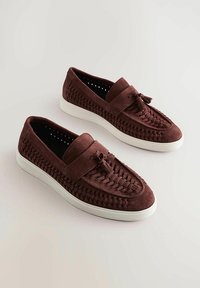 REGULAR FIT -WEAVE LOAFERS - Jalga libistatavad jalanõud - rust