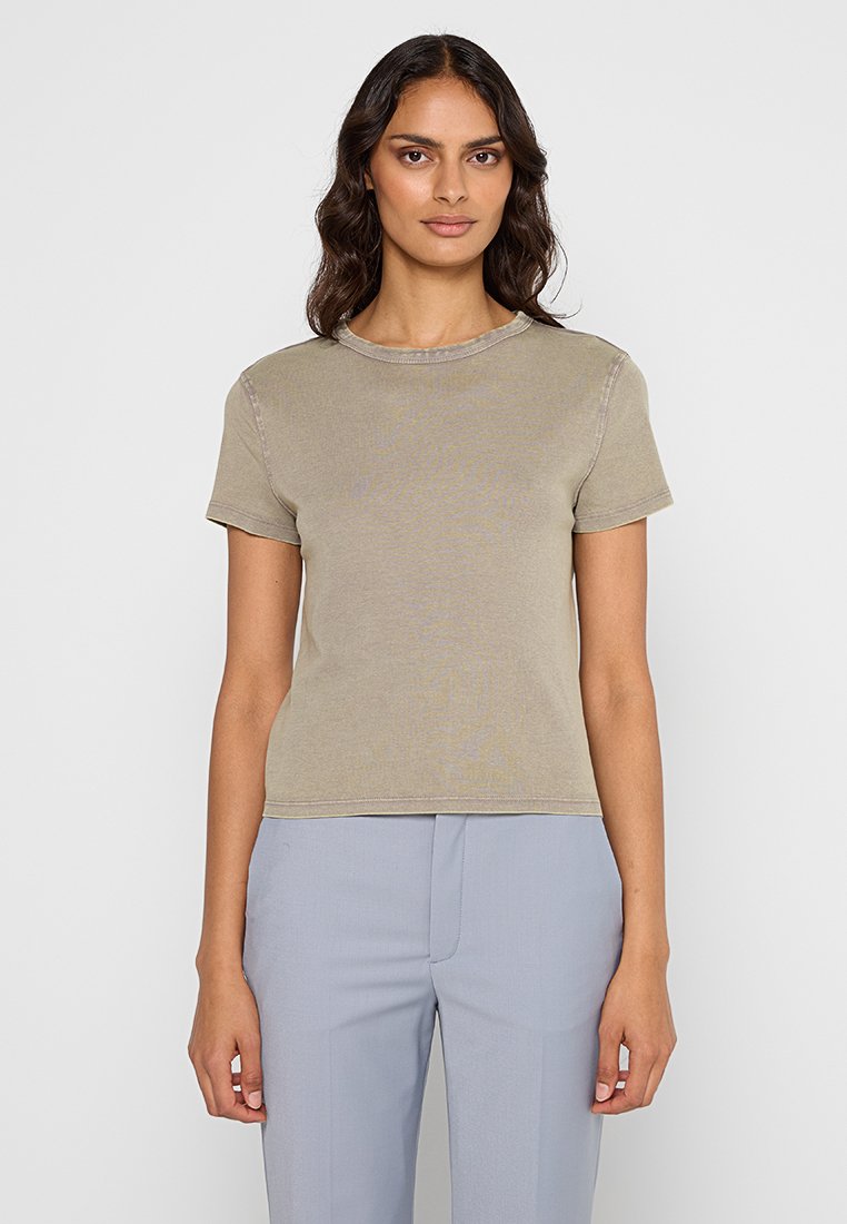 Mango T-shirt basic beige