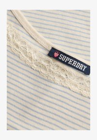 Sélectionné, desert bone off white stripe
