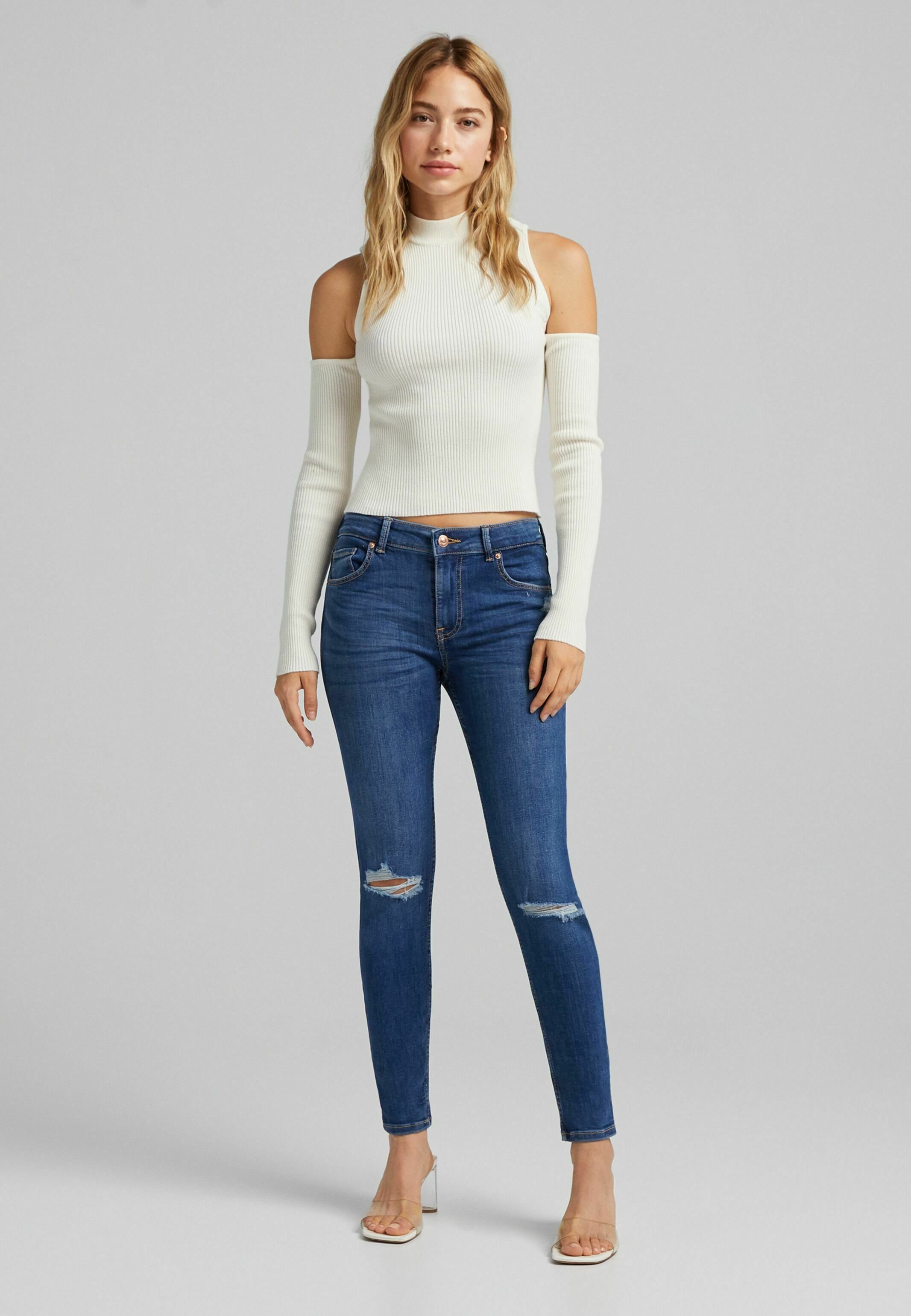 Bershka PUSH UP - Jeans Skinny Fit - blue/blu - Zalando.it