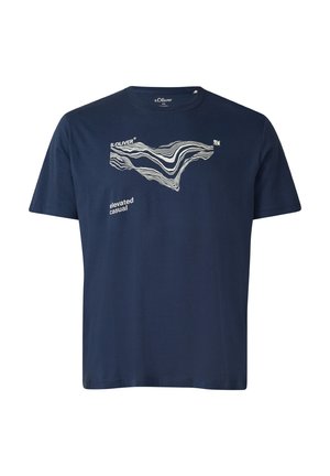 T-Shirt print - tiefblau