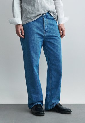 PANTS WASHED - Laza szabású farmerek - indigo