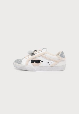 KARL LAGERFELD, SKOOL IKONIC PEEP LINED LO - Baskets basses - white