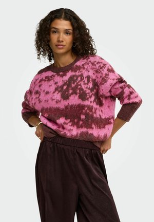 JDY, KNITTED PULLOVER JDYLESLIE KNITTED PULLOVER - Pullover - decadent chocolate