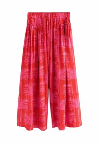 Next PALAZZO - Bukser - red pink print