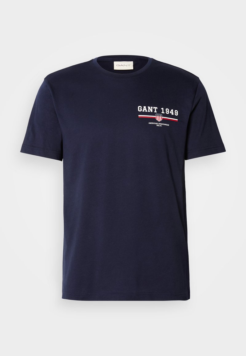 Gant T-shirt print donkerblauw