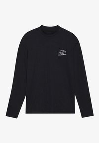 YOURTURN UNISEX - Tops ar garām piedurknēm - black