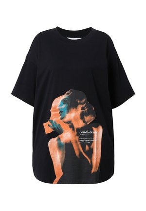 Studio Untold, CONFIDENCE OVERSIZED GRAPHIC TEE - T-shirt print - black