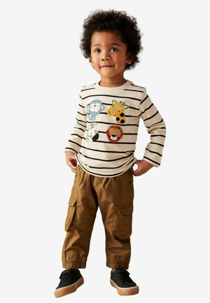 REGULAR FIT - Hosszú ujjú felső - ecru stripe