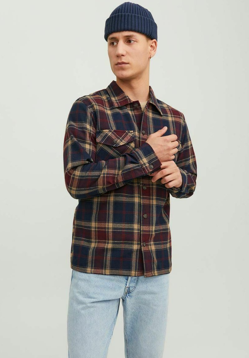 Jack & Jones - JJEEDDIE LS NOOS - Overhemd - port royale, Vergroten