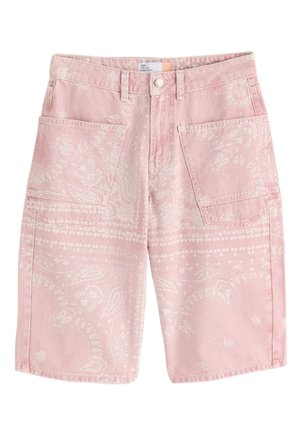 Next, Short en jean - pink bandana print