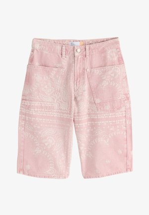 Next, Jeansshort - pink bandana print