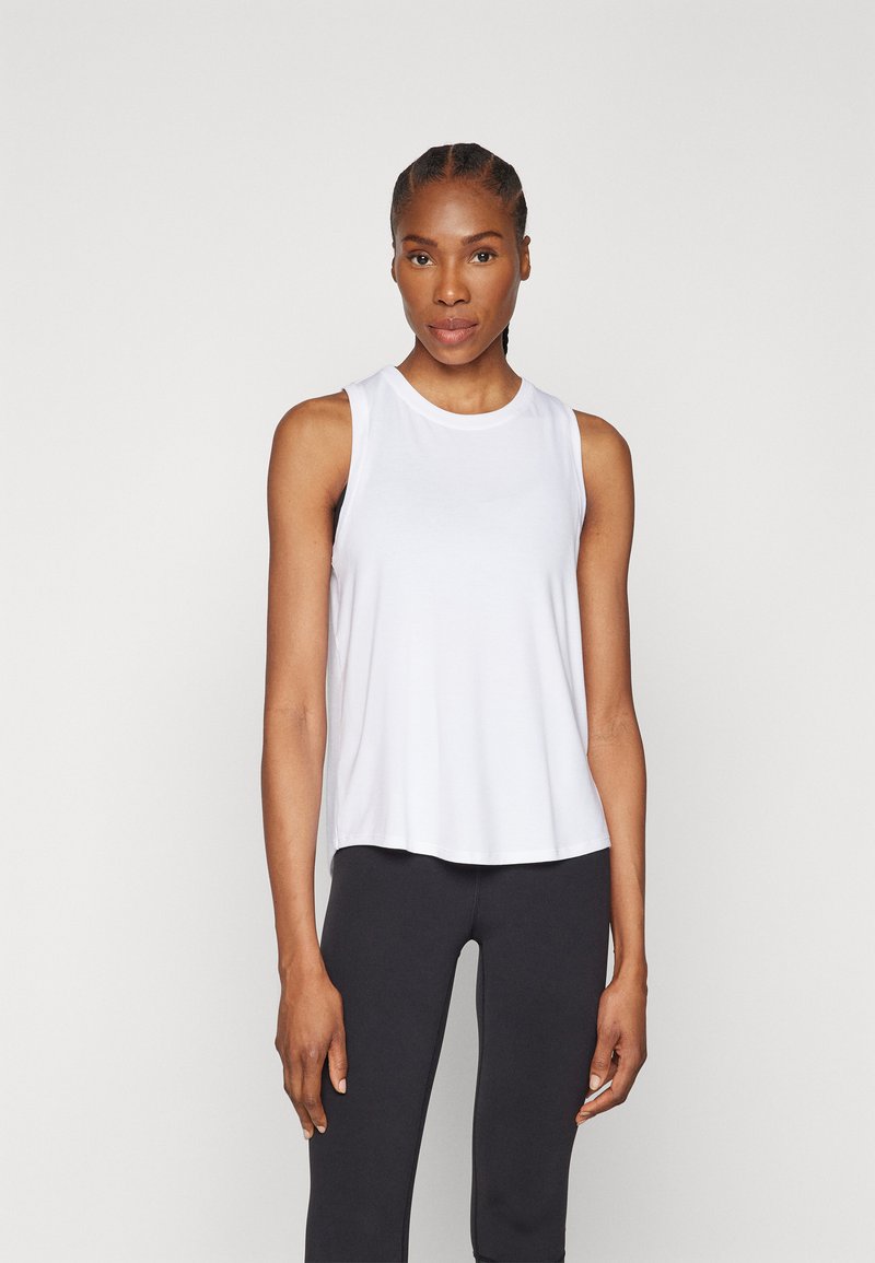 Athleta WITH EASE OPEN BACK TANK Top bright white/weiß Zalando.ch