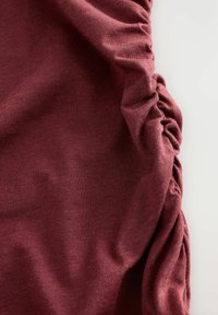 SIDE SEAM RUCHED DETAIL SLEEVELESS - Maxi šaty - oxblood