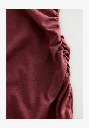 Next SIDE SEAM RUCHED DETAIL SLEEVELESS - Maxi dress - oxblood