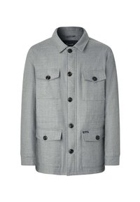 Façonnable FLAP POCKET - Chaqueta de entretiempo - light grey marl