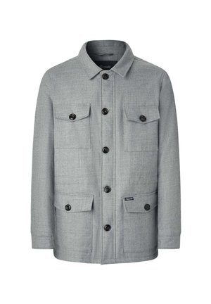 Façonnable FLAP POCKET - Chaqueta de entretiempo - light grey marl