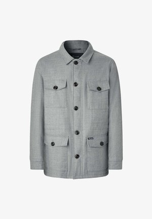 Façonnable FLAP POCKET - Chaqueta de entretiempo - light grey marl