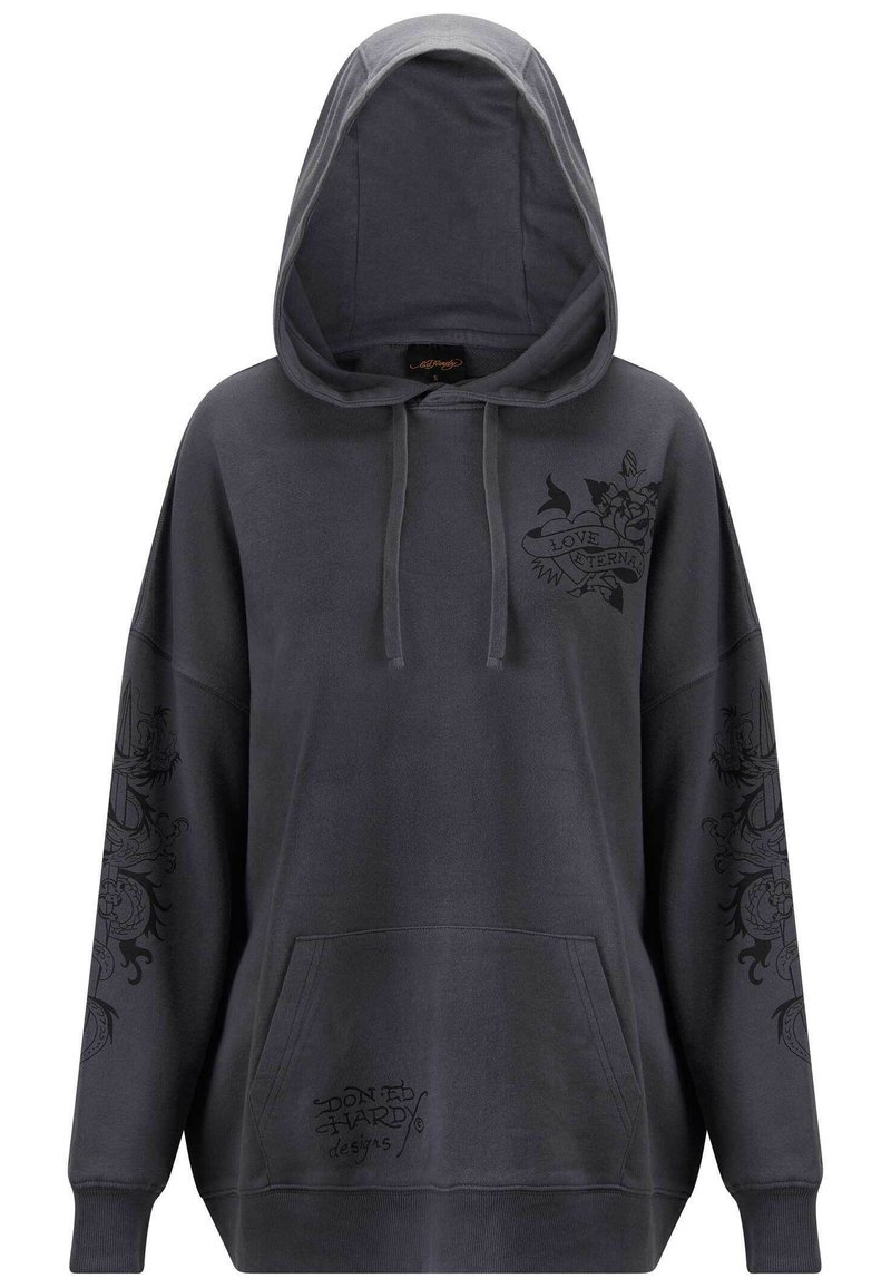 Ed Hardy Hoodie grijs