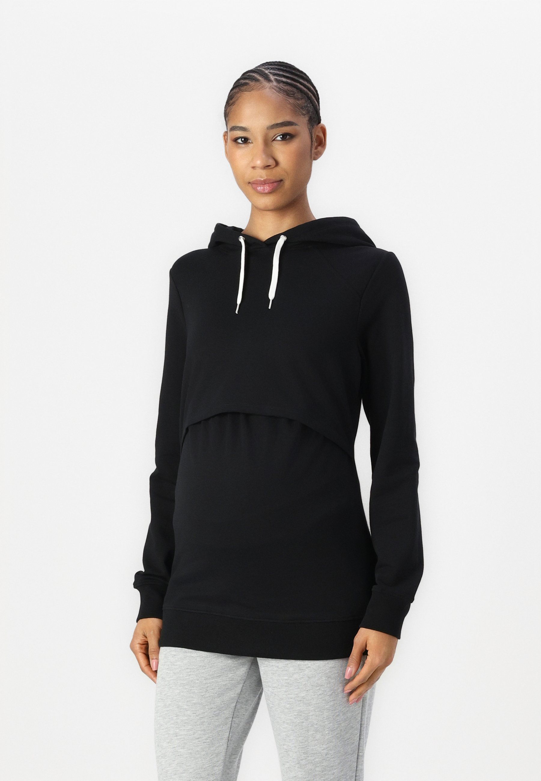 Anna Field MAMA NURSING HOODIE MATERNITY - Luvtröja - black