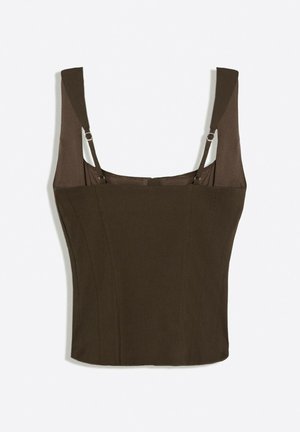 Bershka, BENGALINE STRAPPY - TOP 00930710 - Bluse - brown