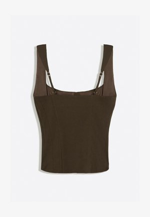 Bershka, BENGALINE STRAPPY - TOP 00930710 - Bluse - brown