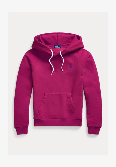 Polo Ralph Lauren SHRUNKEN FIT FLEECE HOODIE - Mikina s kapucňou - fuschia berry