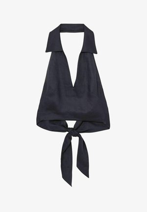 Reiss CARA HALTERNECK - Bluse - navy