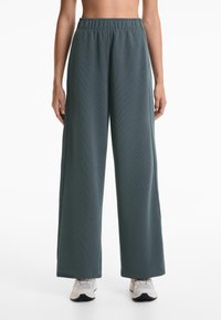 OYSHO STRAIGHT-LEG RIB - Verryttelyhousut - mottled grey