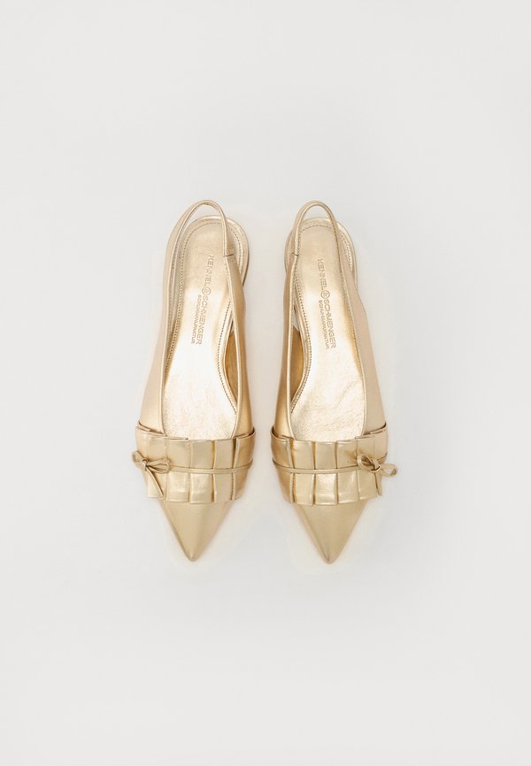 GRETA - Slingback ballet pumps - gold3