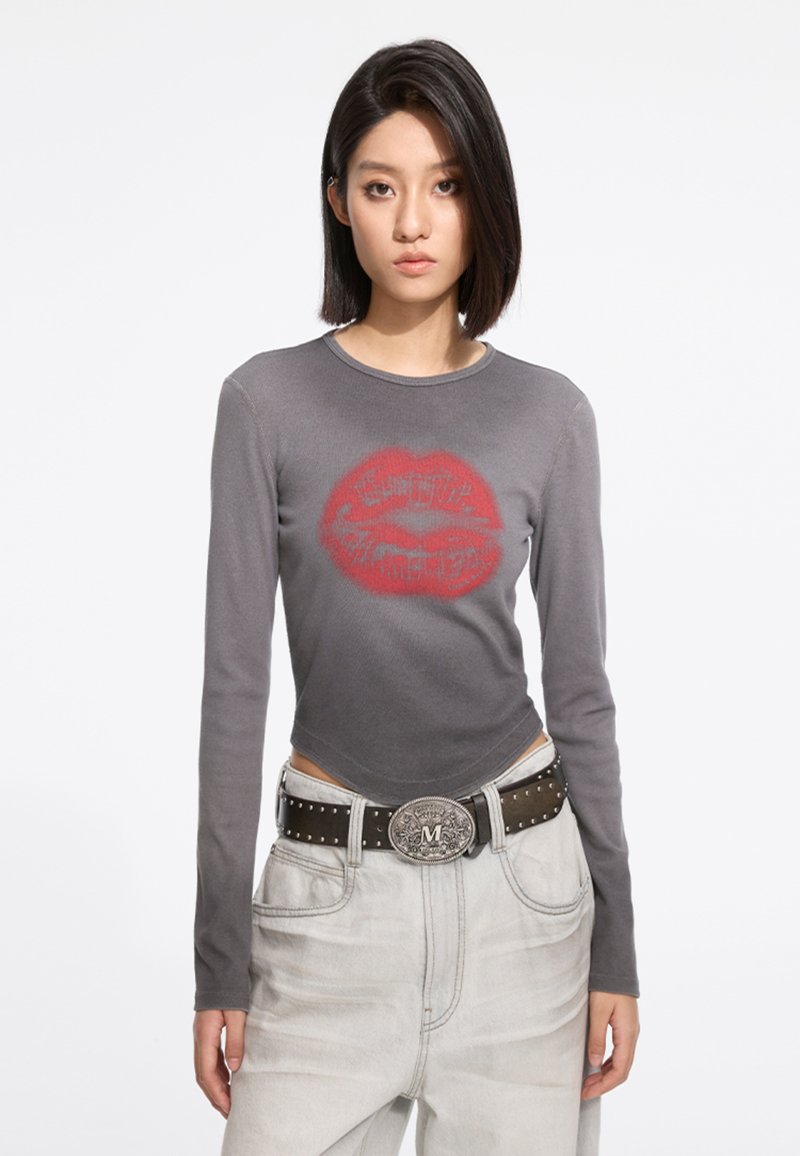 Miss Sixty - Long sleeved top - light smoke gray, Enlarge
