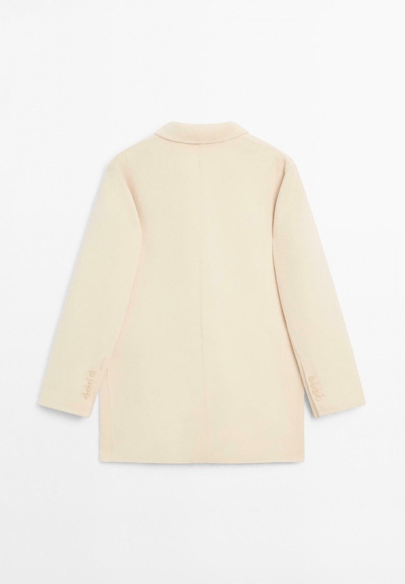 Massimo Dutti HIGH NECK Classic coat beige