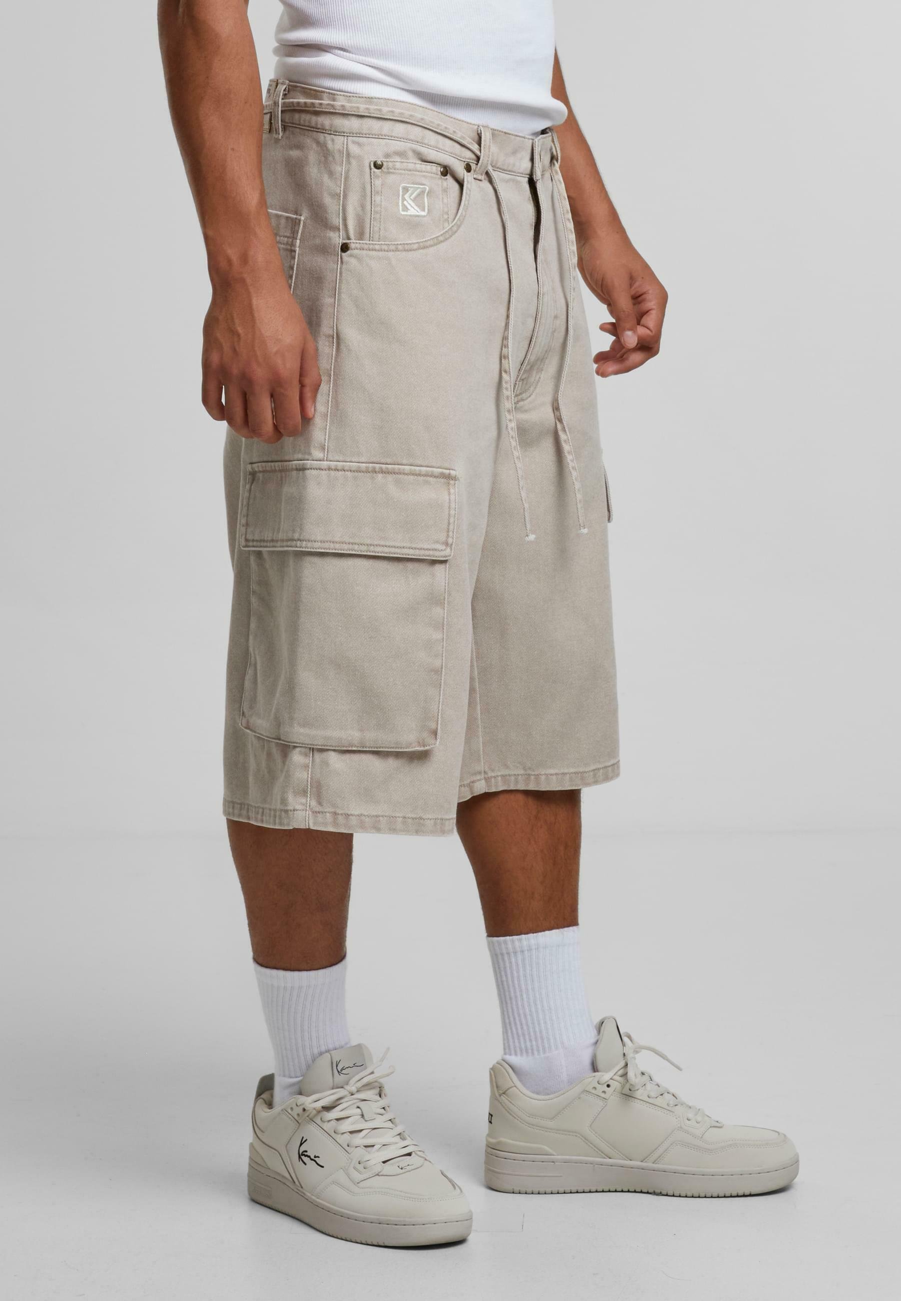Karl Kani BAGGY - Shorts vaqueros - beige - Zalando.es