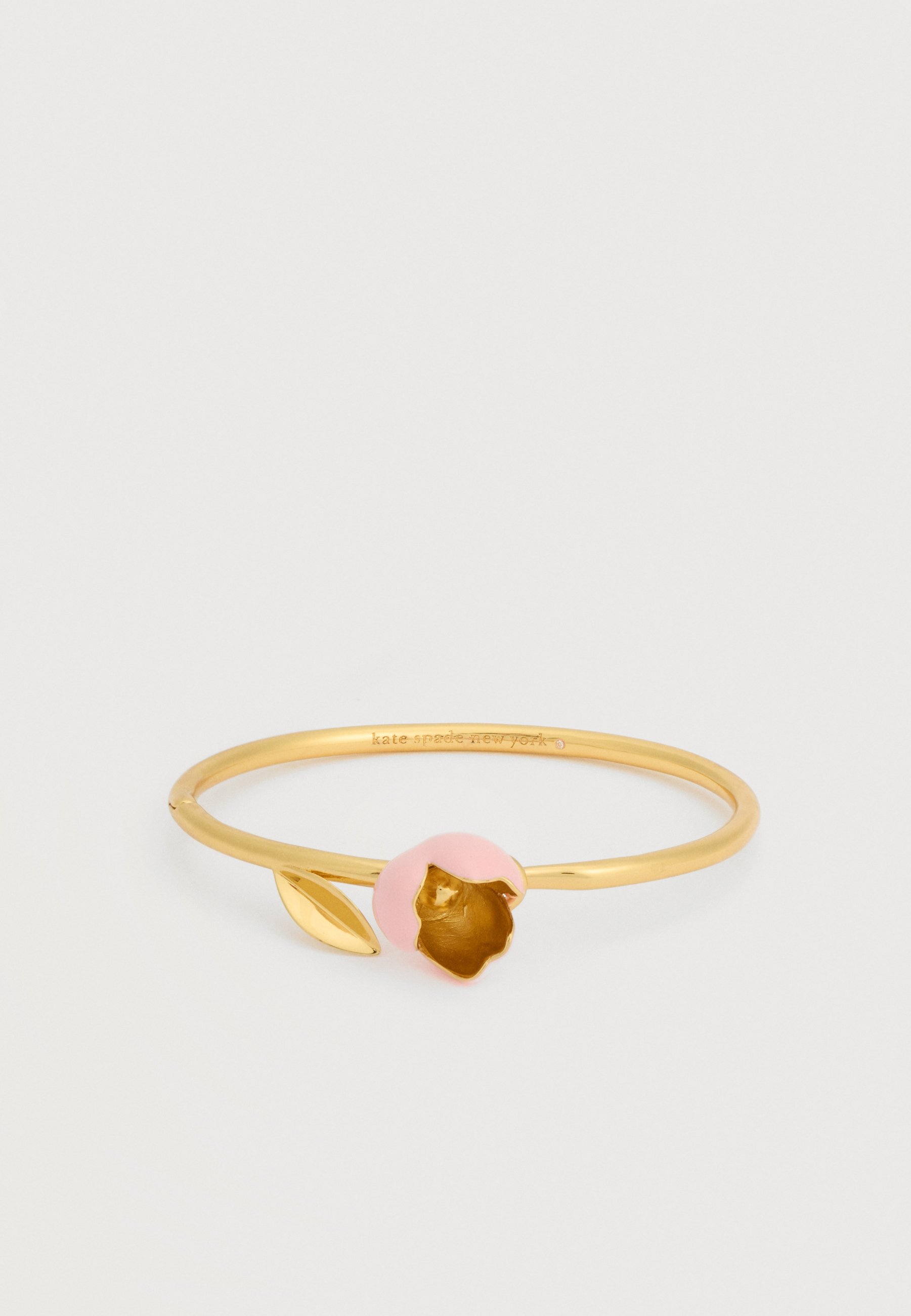 gold bangle pink kate spade bracelet