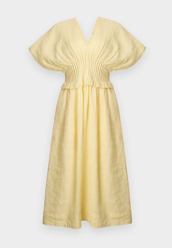 ZORA SOLID PLEATED DRESS  - Day dress - butter3