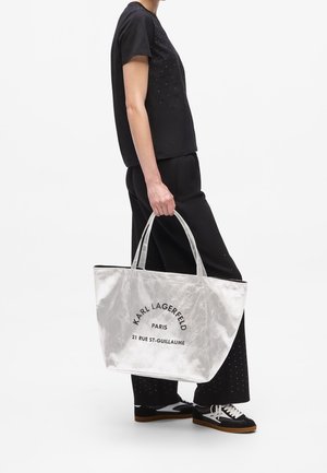KARL LAGERFELD, Cabas - silver-coloured