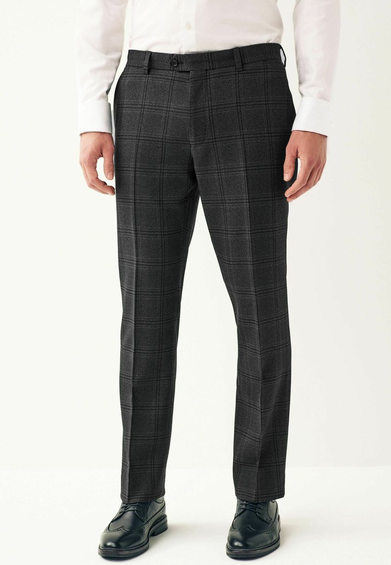 Next SLIM FIT CHECK - Püksid - charcoal grey