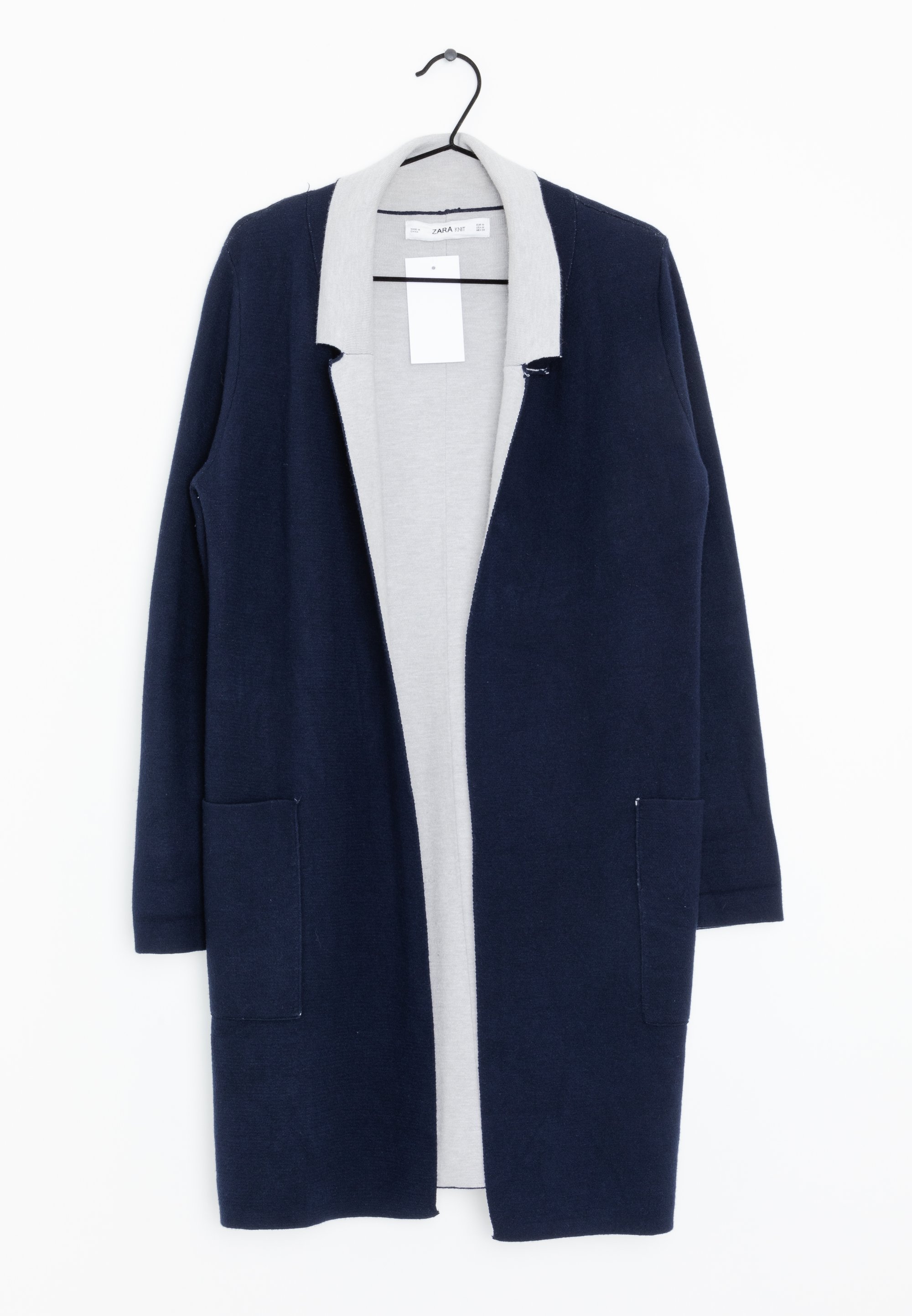 Zara Strickjacke blue/blau (Pre-owned) Zalando