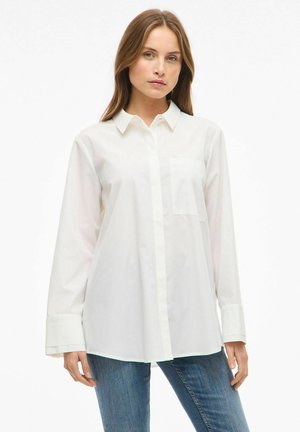 VIELLIA LANGARM - Skjortebluser - snow white