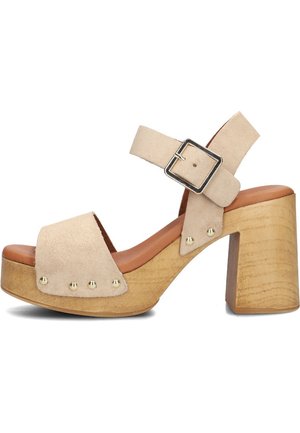 Clogs - beige