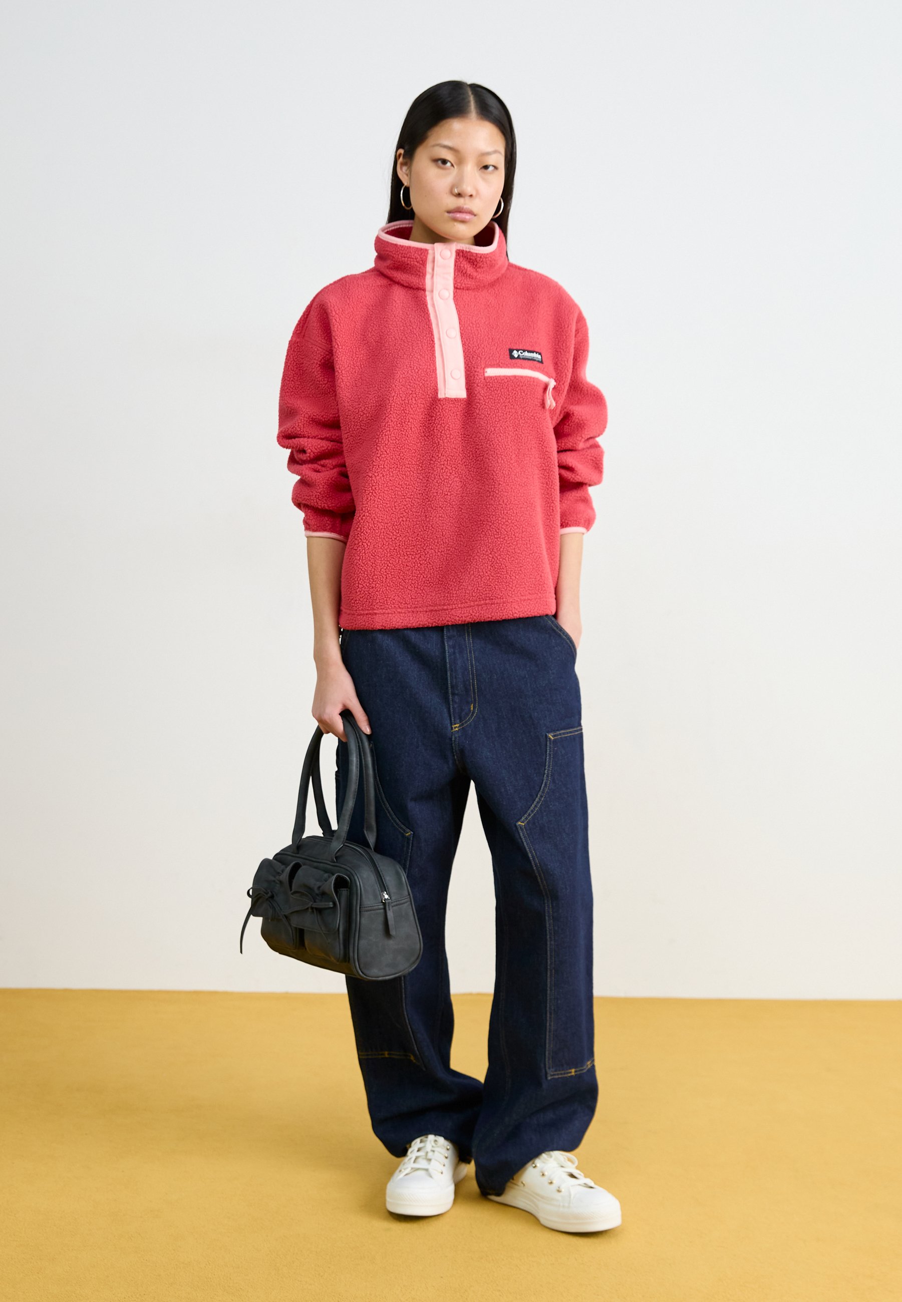 Columbia HELVETIA CROPPED HALF SNAP - Fleece jumper - dare devil