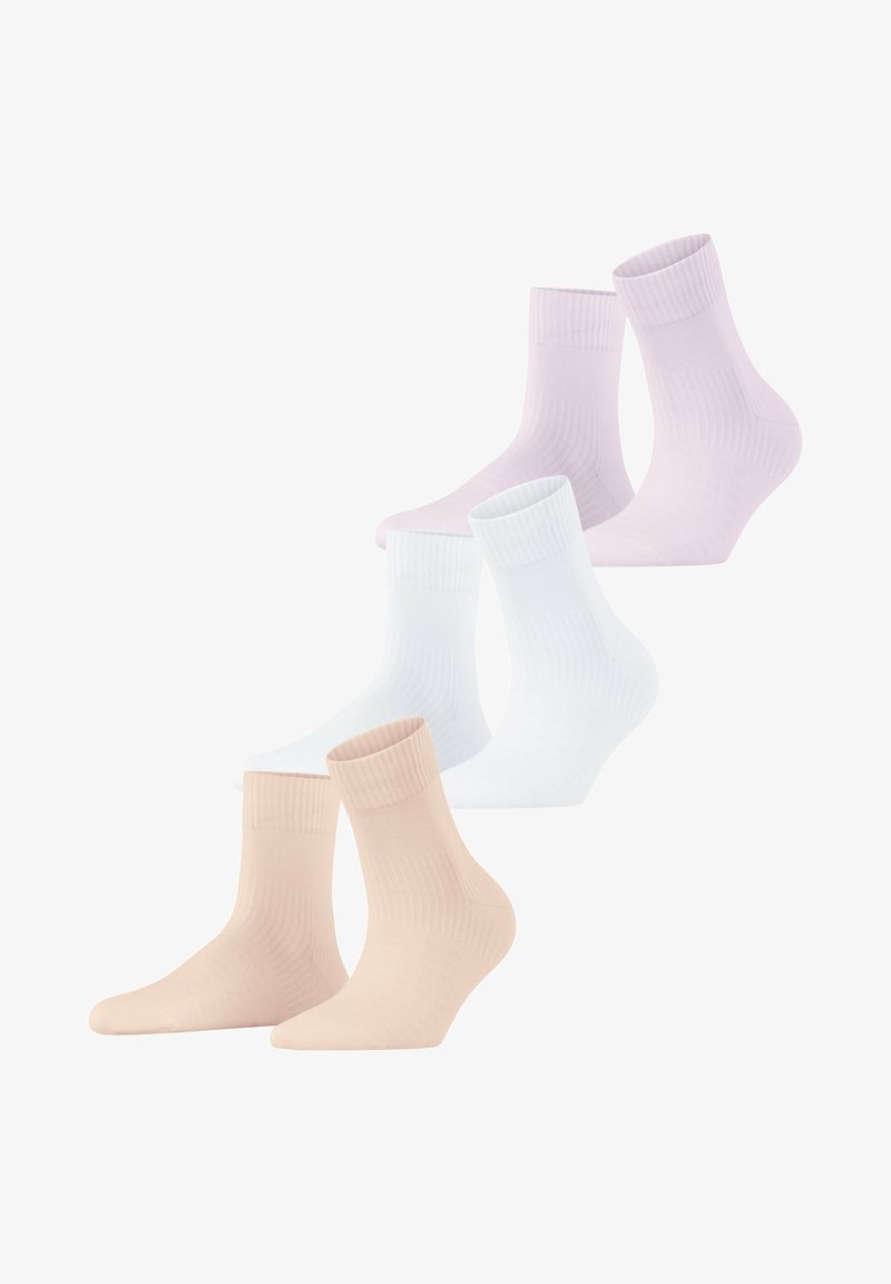 ESPRIT Unisex-Kindersocken 3er Pack – Knöchelfrei, Buntes Karomuster, Weiches Noppengarn