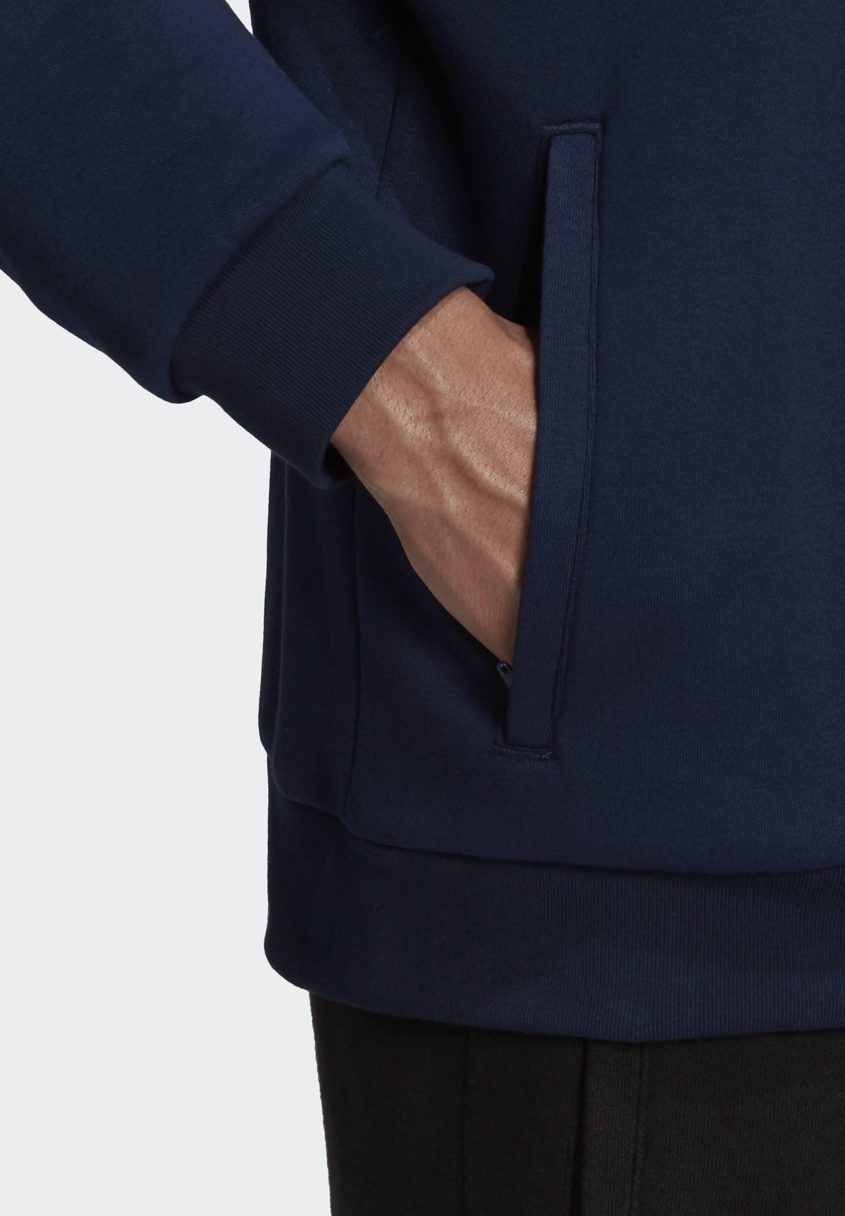 adidas Originals QUARTER ZIP TRACK Sweater blueBlauw adidas Originals QUARTER ZIP TRACK Sweater blueBlauw