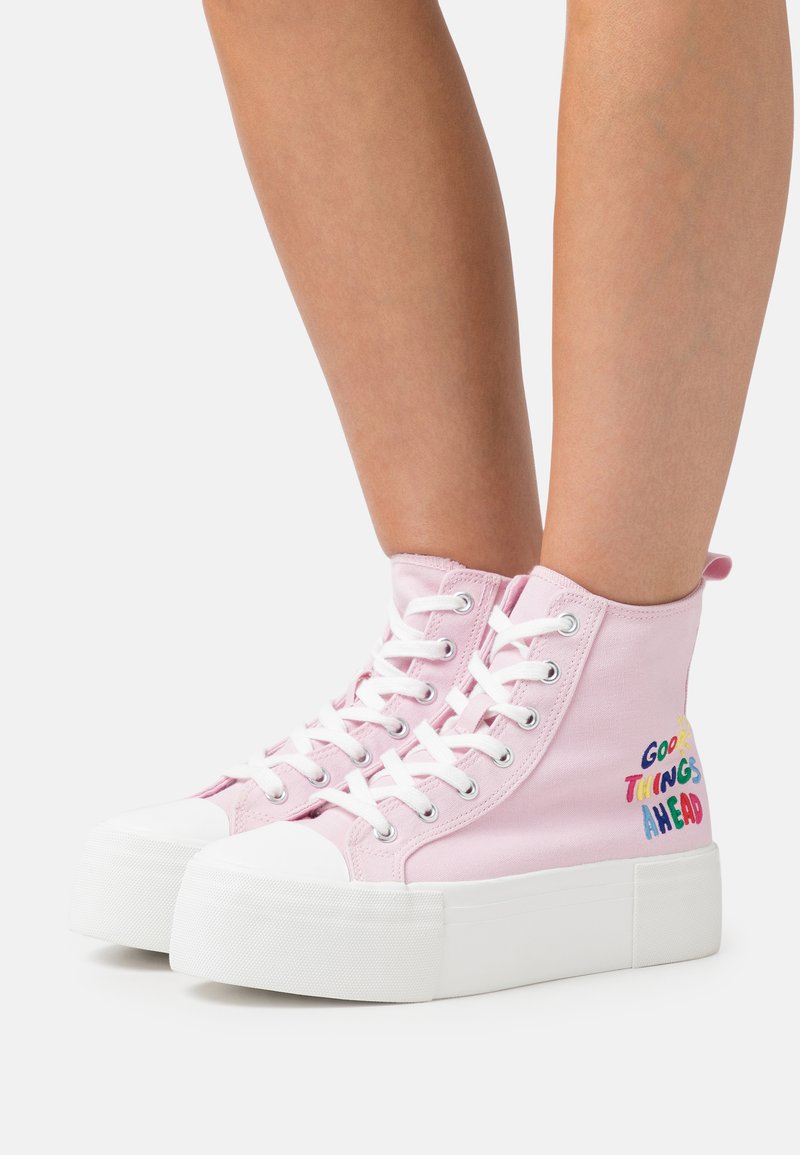 Even&Odd Sneakers hoog pink/donkerroze Zalando.nl