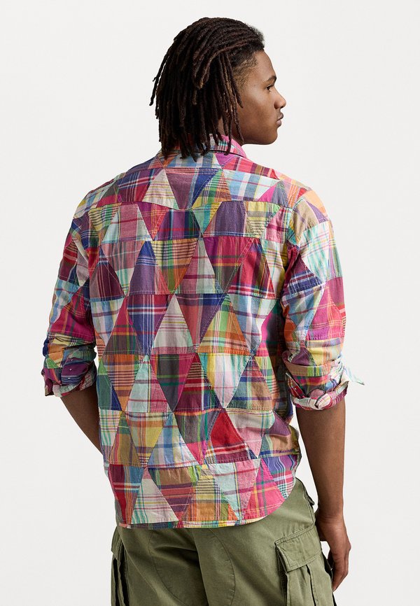 PATCHWORK MADRAS LONG SLEEVE SPORT SHIRT - Shirt4